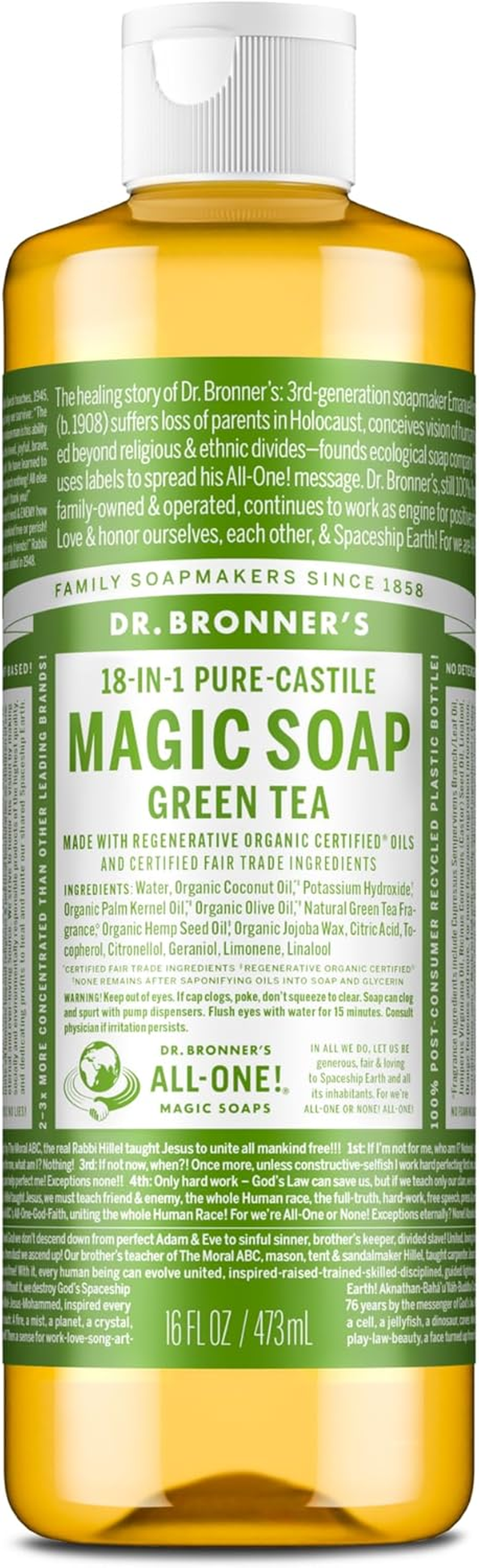 Dr. Bronner'S Pure Castile Liquid Soap 60 Ml, Sandalwood Jasmine image number 1