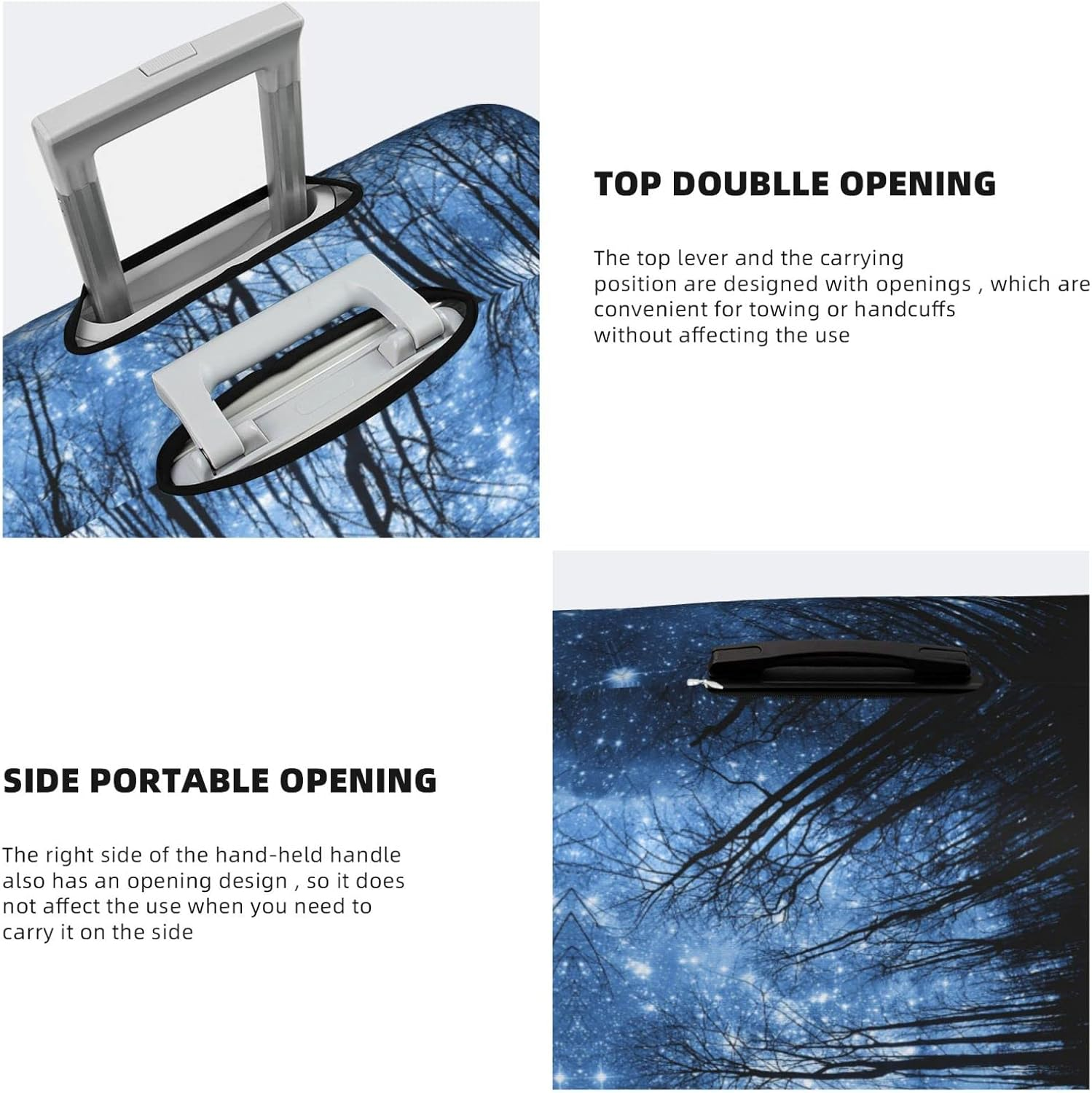 Obabo Parrots Travel Luggage Cover,Washable Suitcase Cover Protector Anti-Scratch Suitcase Cover Fits 18-32 In image number 6