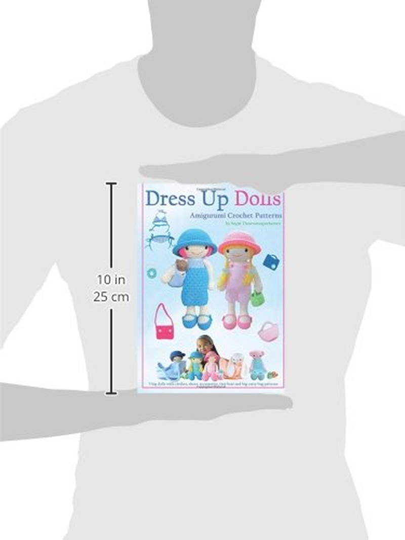Dress up Dolls Amigurumi Crochet Patterns: 5 Big Dolls with Clothes, Shoes, Accessories, Tiny Bear and Big Carry Bag Patterns: 3 image number 1