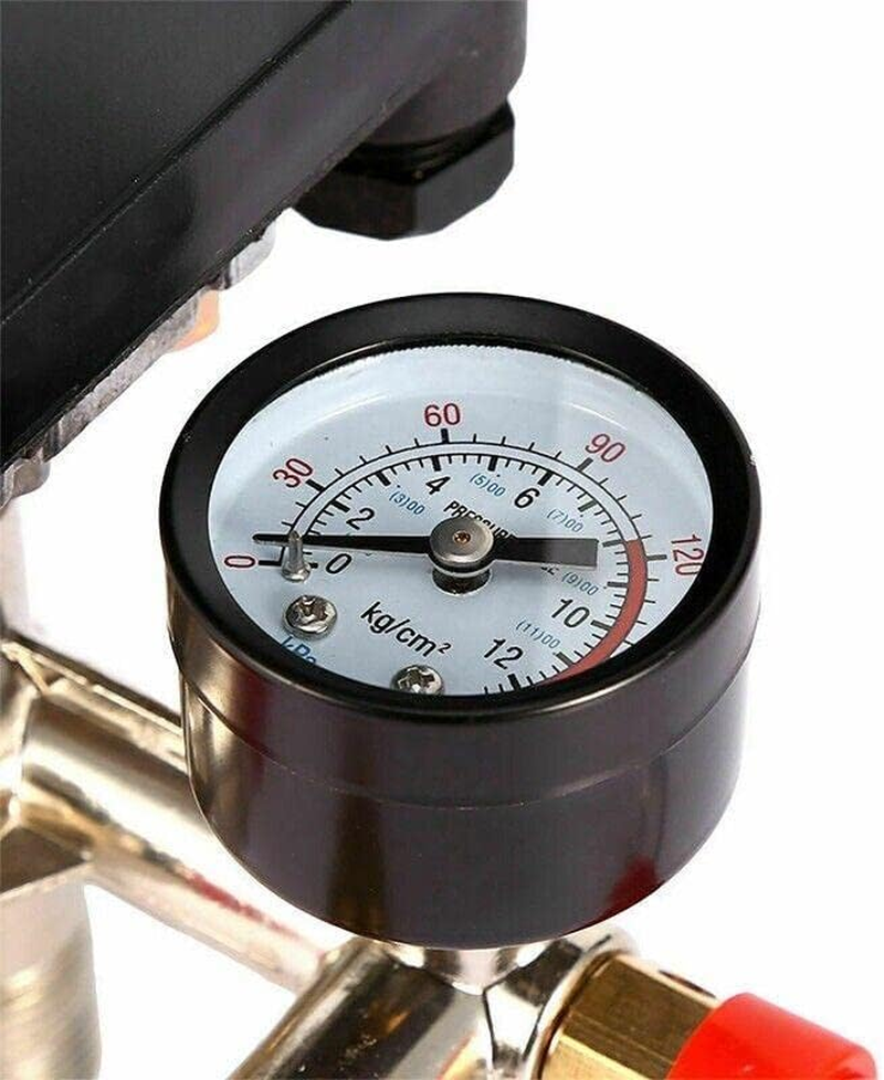 AIMALL 90-120PSI Air Compressor Pressure Switch Control Valve Manifold Regulator Gauges, 240V 20A, Auto Control image number 5