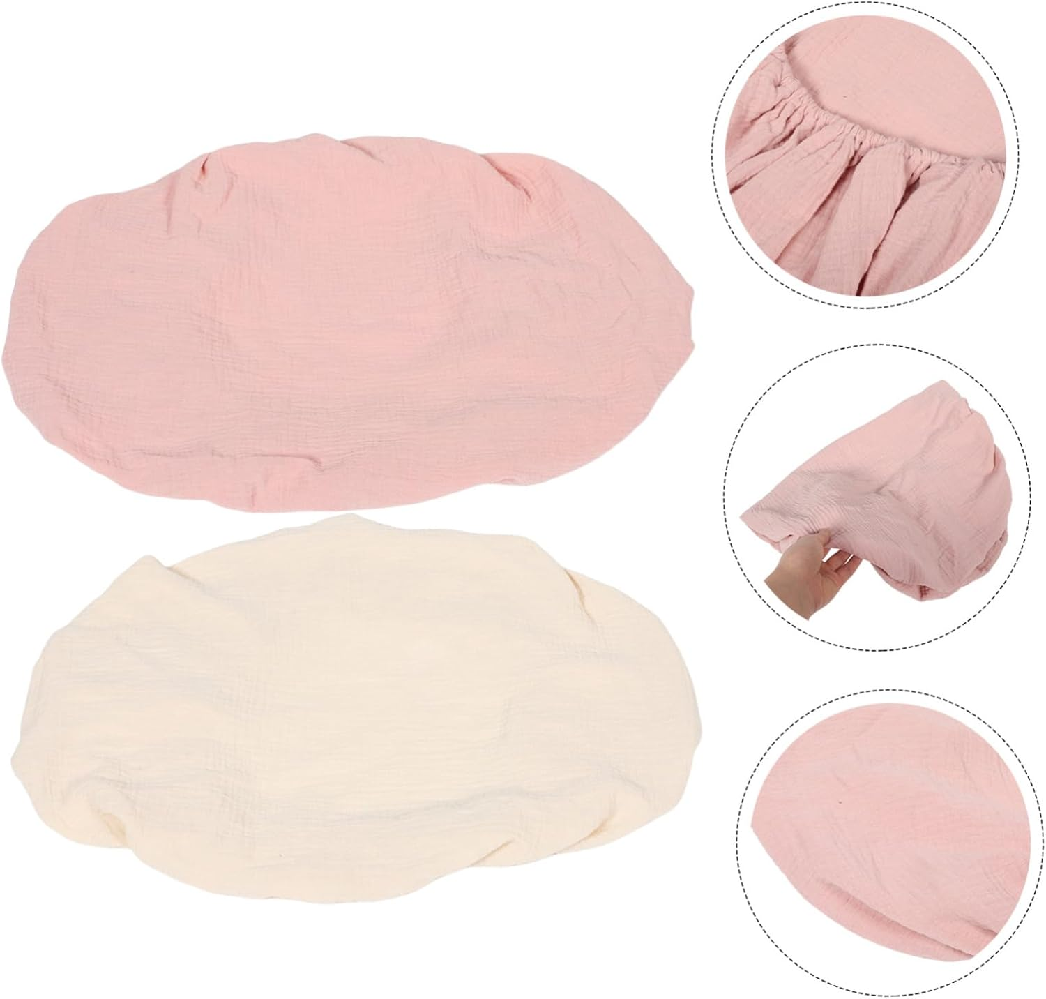 Bestonzon 2Pcs Crib Soft Comfortable Fitted Mat Cover Washable for Changing Table Cotton Changing Pad Covers image number 1