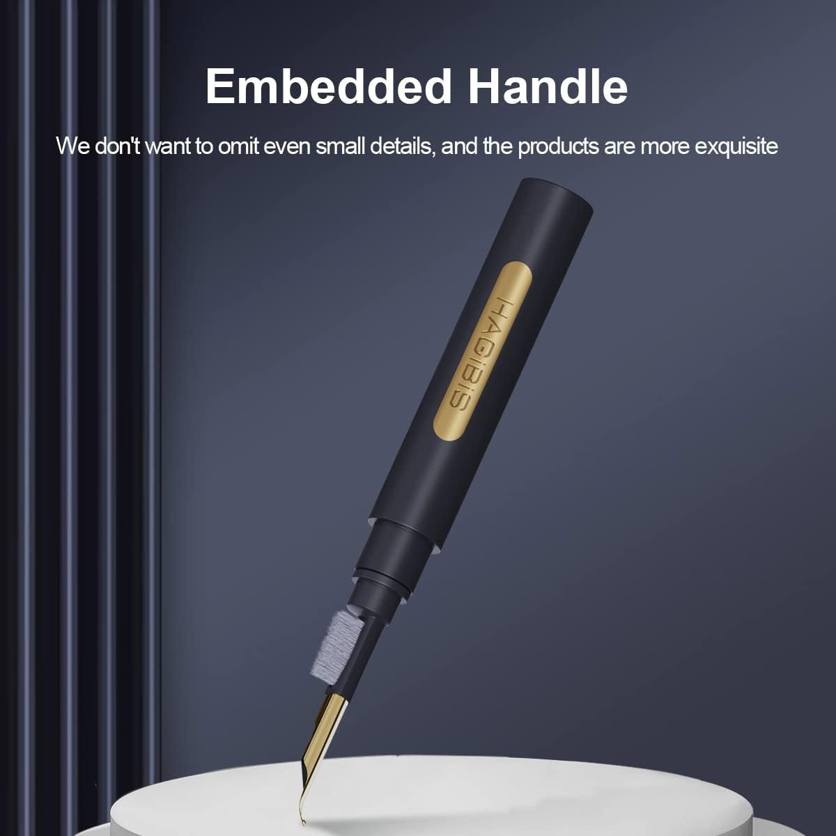 Hagibis Cleaning Pen for Airpods Pro 1 2 Multi-Function Cleaner Kit Soft Brush for Bluetooth Earphones Case Cleaning Tools for  Huawei Samsung MI Earbuds (Black) image number 6