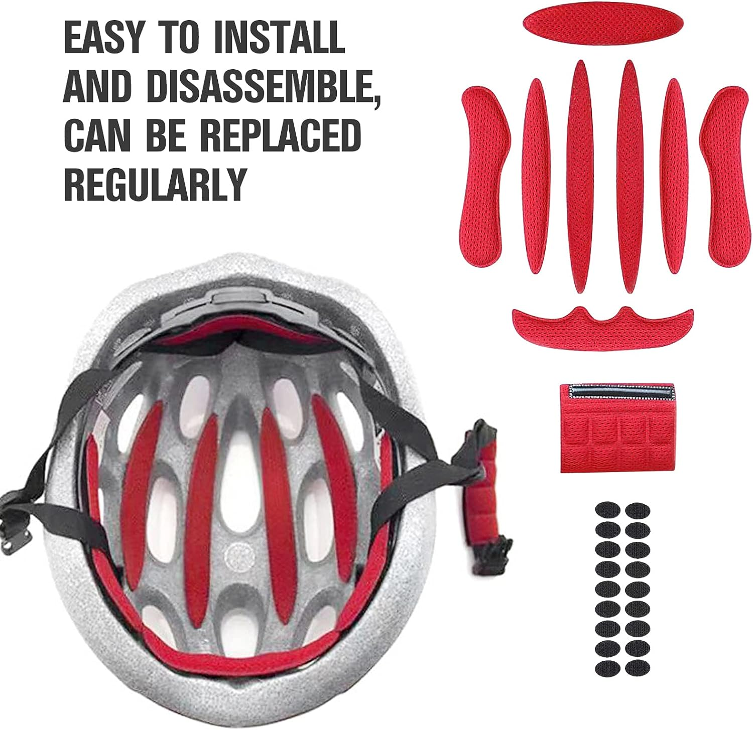 Universal Helmet Foam Pads Replacement Set Helmet Sponge Lining image number 6