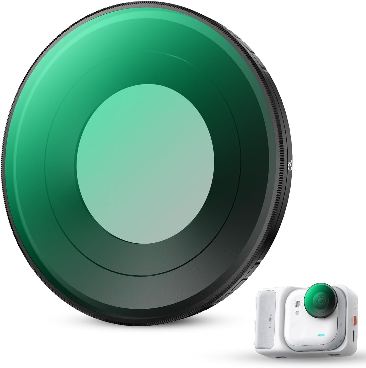 K&F Concept CPL Filter Compatible with Insta360 Go Ultra Action Camera Accessories, Circular Polarizing Polarizer Filter, Anti-Glare Remove Reflection HD Optical Glass with 28 Multi-Coated image number 1