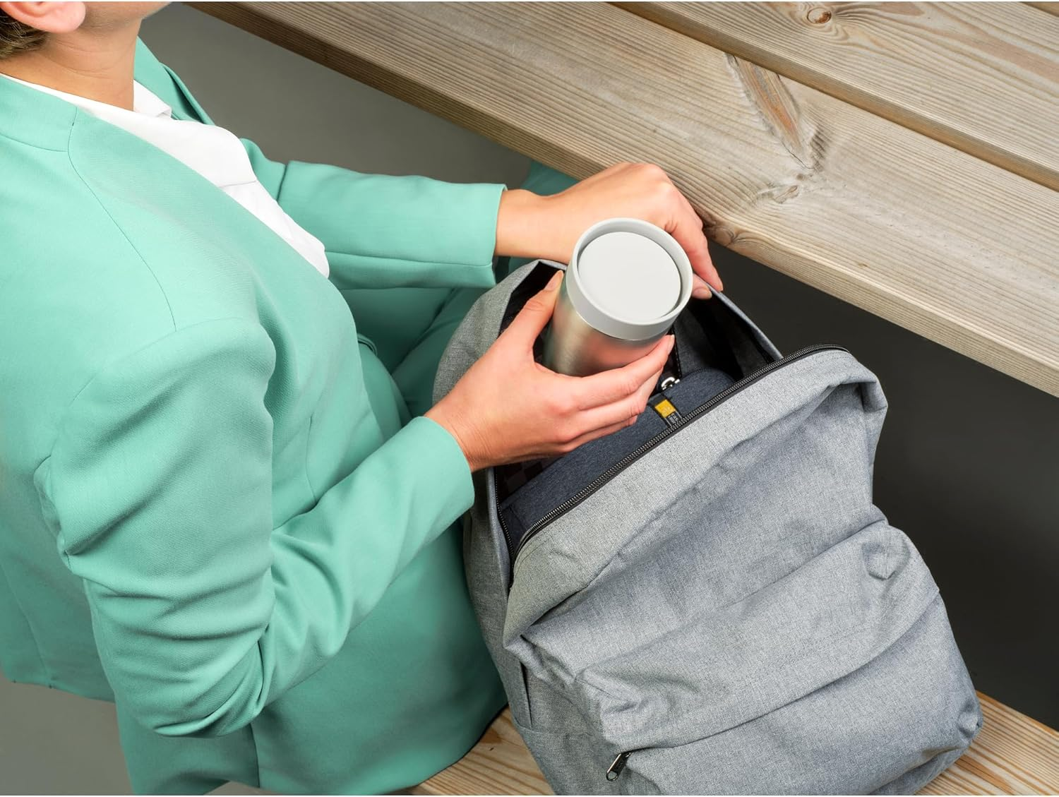 Brabantia Make & Take Small Insulated Thermos Cup (200Ml / Dark Grey) image number 4