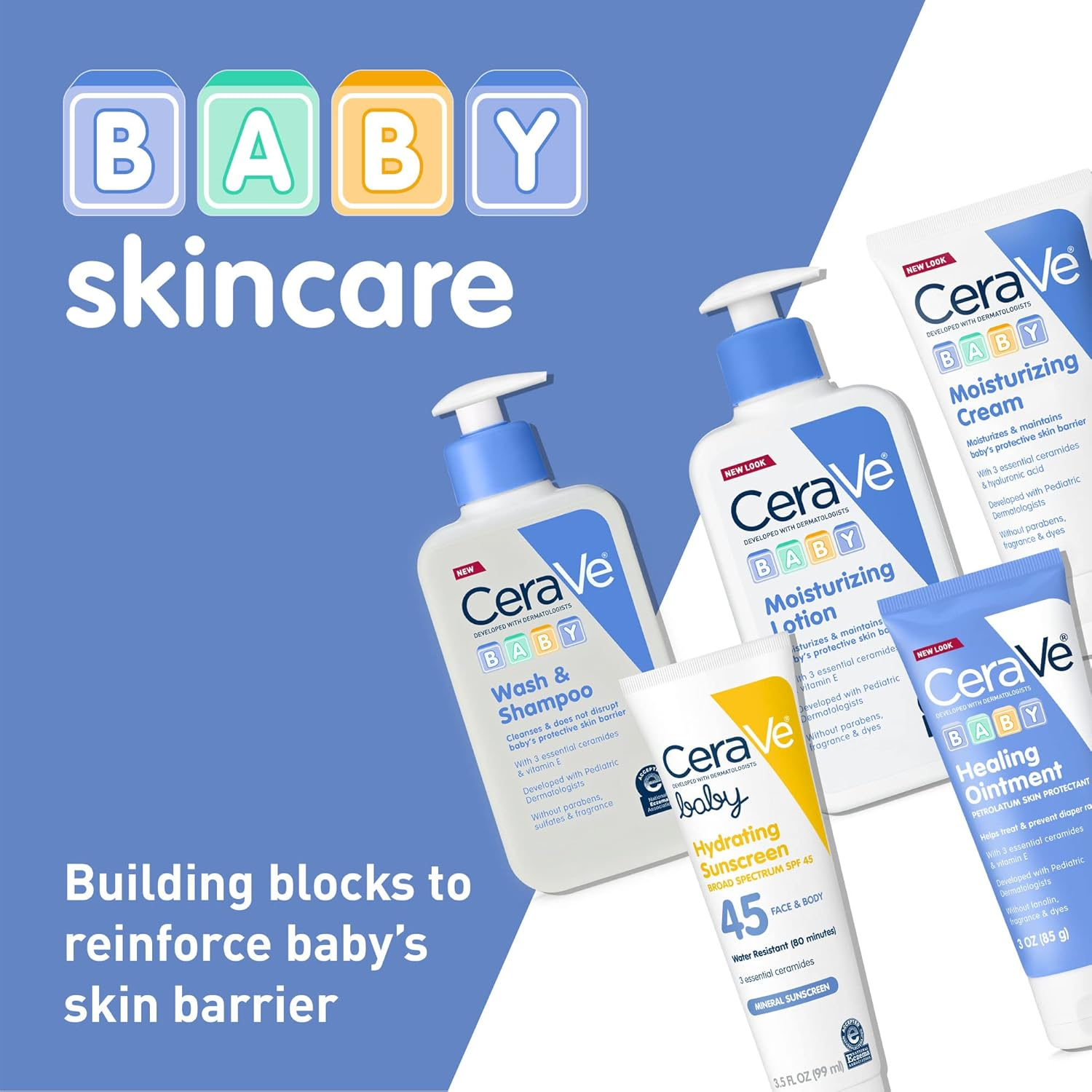 Cerave Baby Cream | Gentle Moisturizing Cream with Ceramides | Fragrance, Paraben, Dye & Phthalates Free | Rich & Non-Greasy Feel | Gentle Baby Skin Care | 8 Ounce