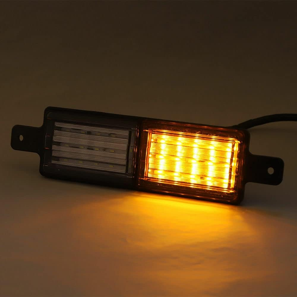 2X 30 LED Bullbar Indicator Lights Front Park DRL Amber for Marker Lamp