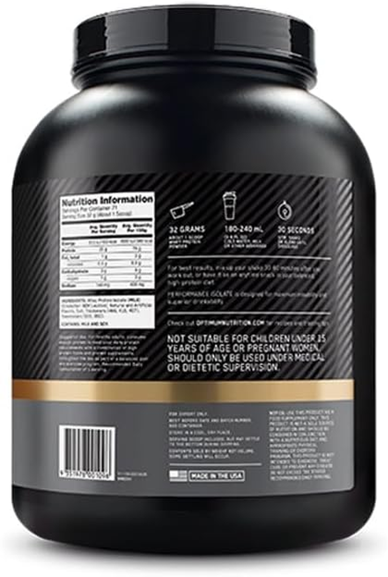 Optimum Nutrition Performance Isolate Vanilla Softserve 2.27 Kg image number 2