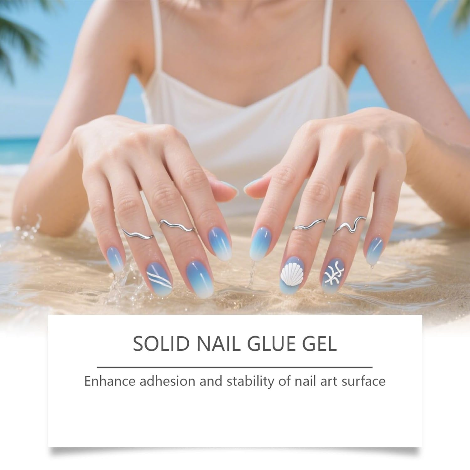 Nail Glue Strong,5G Quick Drying Bond Adhesive - Super Strong Glue - for Home Salon Studio Manicure Professional Grooming Personal Care Women Beginners image number 4