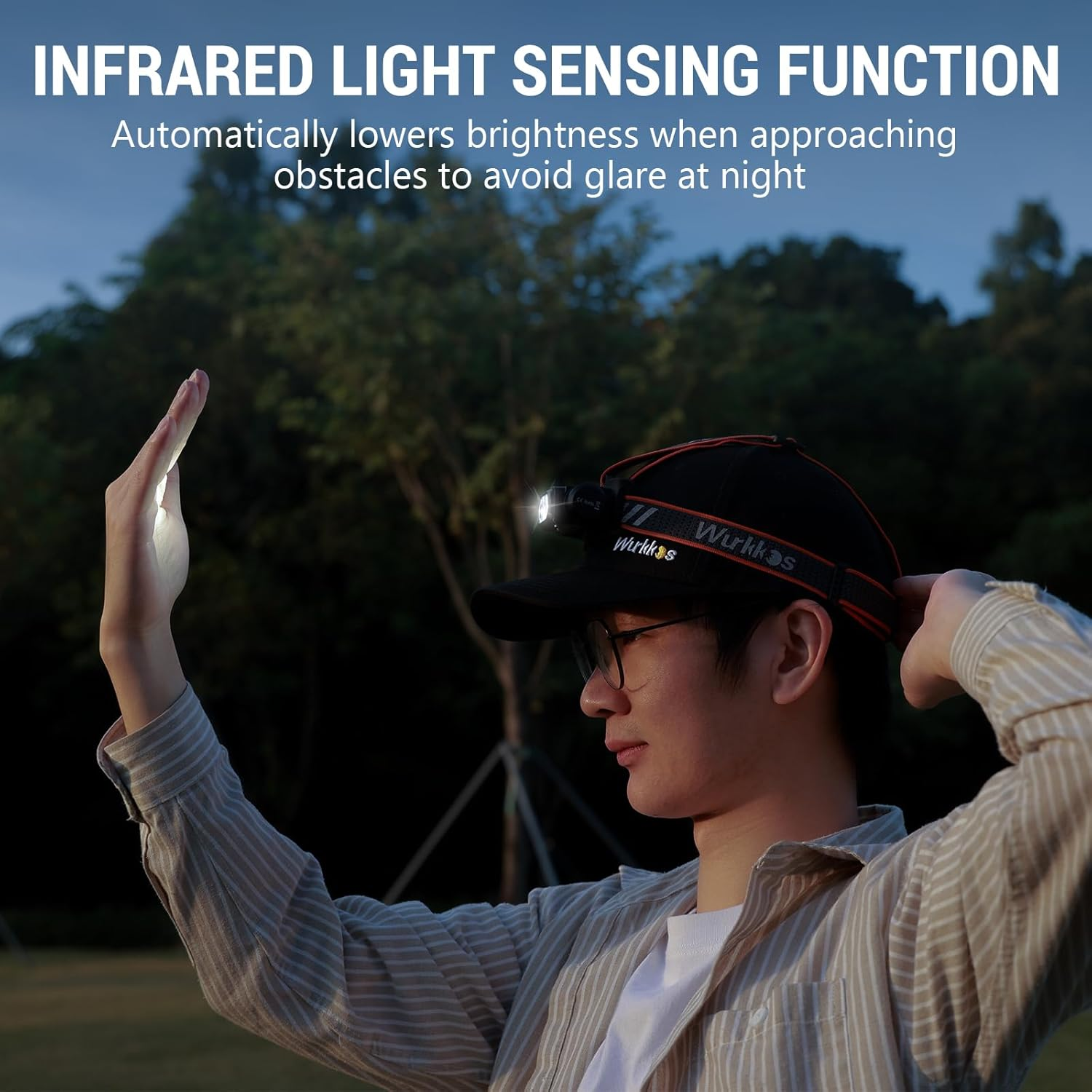 Wurkkos HD16 Headlamp 2500 Lumens Rechargeable LED Headlamp,3 in 1 Rechargeable Head Flashlight with Spot,Flood and Red Lights,Ip66 Waterproof Ultra Bright Head Light with Adjustable Headband image number 4