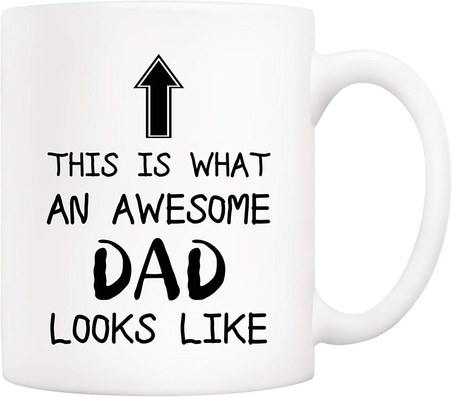 5Aup Funny Father'S Day Awesome Dad Coffee Mug Gift, This Is What an Awesome Dad Looks Like, 11Oz Novelty Cup from Daughter Son, Unique Birthday for Father Husband Men image number 4