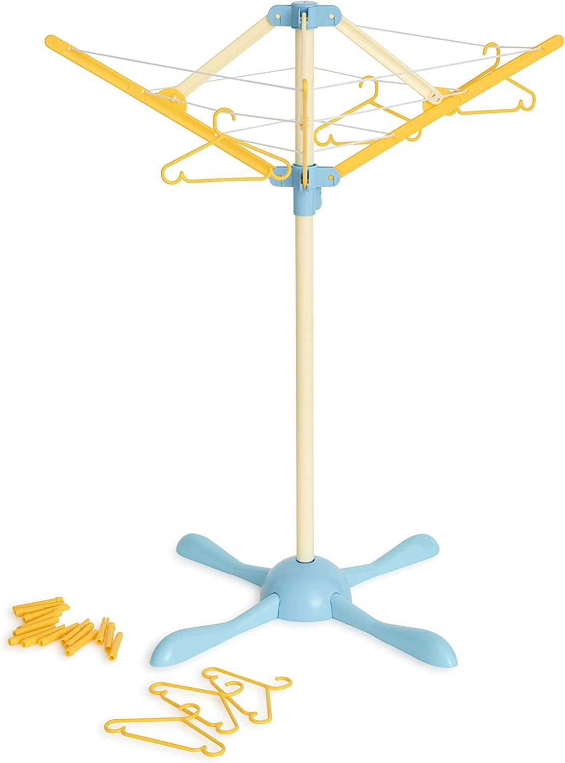 Casdon Wash Day Set | Toy Ironing Board and Clothes Line for Children Aged 3+ | Equipped with Pretend Steam Iron and Laundry Basket! Pastel image number 1