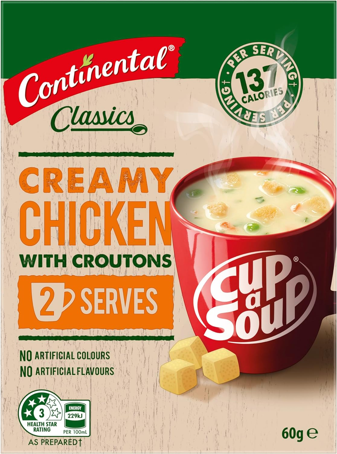 Continental Classics Creamy Chicken with Croutons Cup a Soup 60 G image number 3
