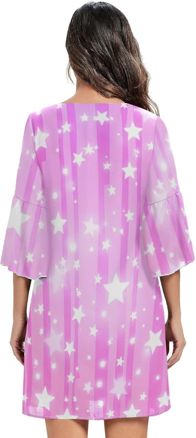 Stars Pastel Western a Line Dress Printed Maternity Dress Party S-XXL image number 2