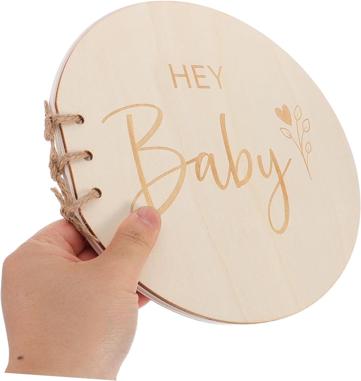 CANIGHT Shower Guest Book with Rustic Wooden Cover Signature Book for Newborns Elegant Keepsake Album for Showers First Birthdays and Milestone Events image number 6