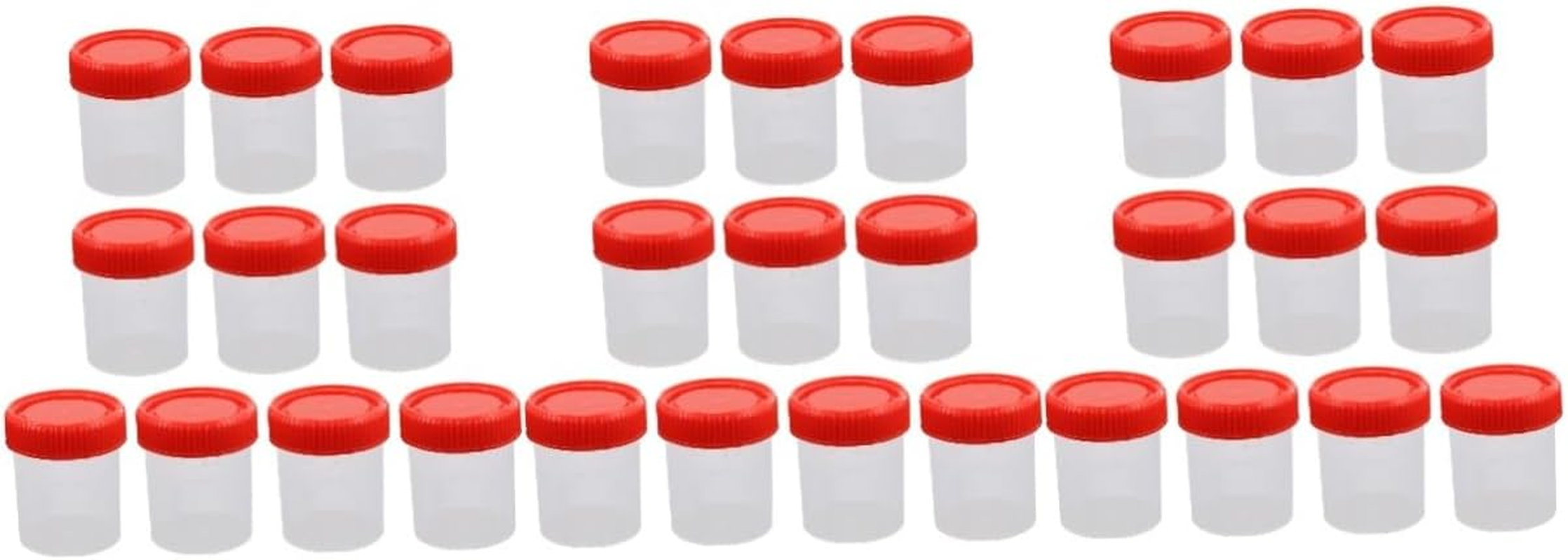 Gatuida Medical Use 10 Pack 60Ml Pee Sample Plastic Specimen Container for Testing