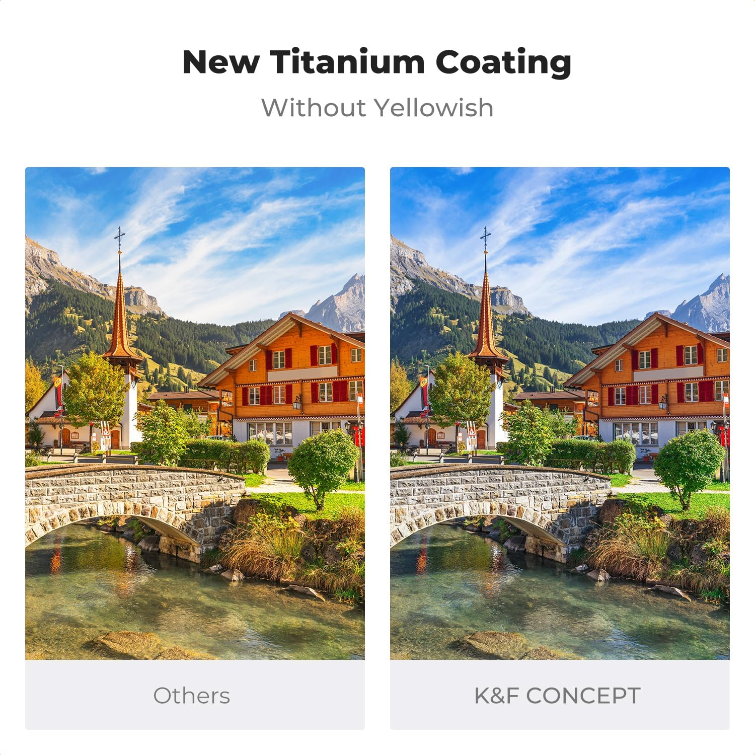 K&F CONCEPT 67Mm Magnetic Lens Filter Kit, True Color CPL + Variable ND2-32 + Diffusion Filter + Lens Cap + Adapter Ring, Multi-Layer Coating HD Optical Glass &Waterproof Pouch (Nano-X Series) image number 4