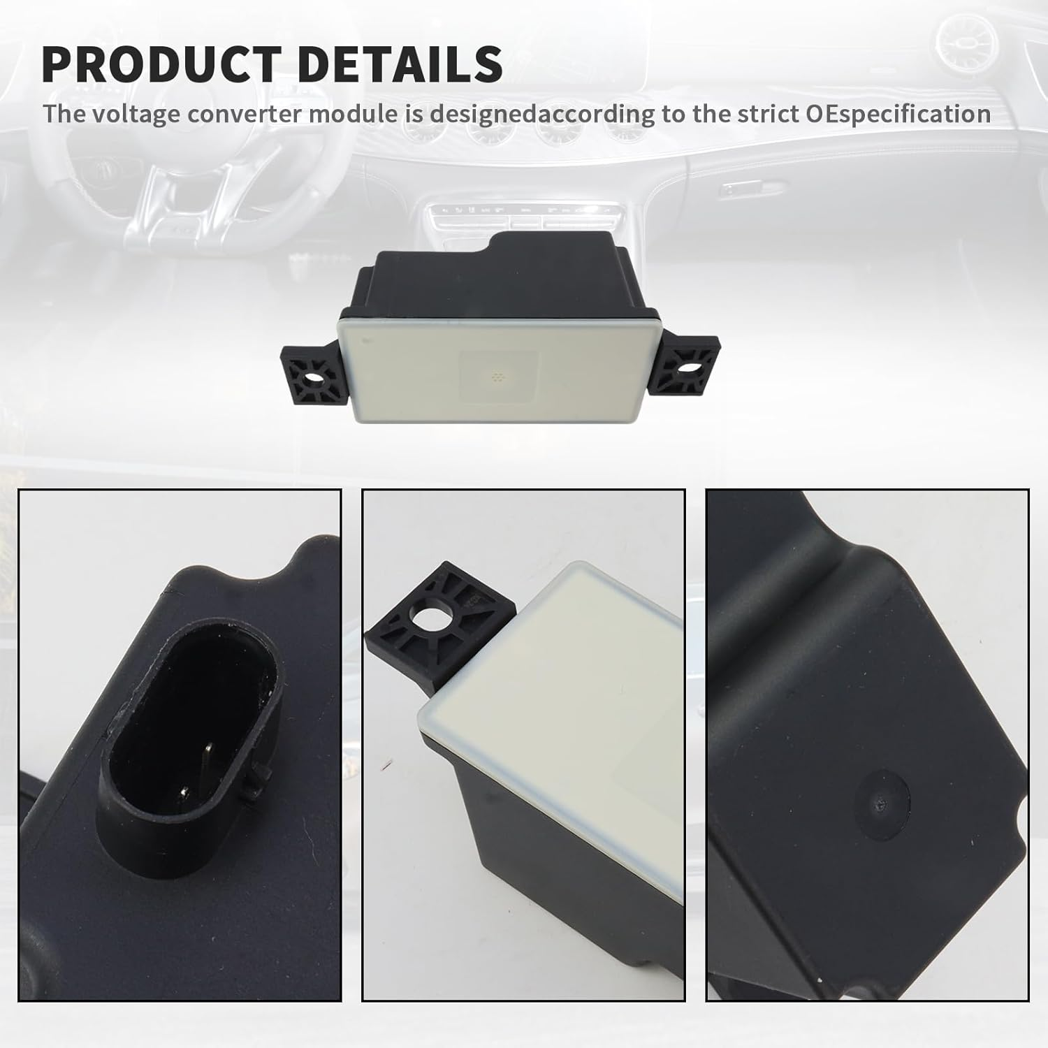 Voltage Converter Module Auxiliary Battery for A2059053414 for Mercedes-Benz C-Class image number 4