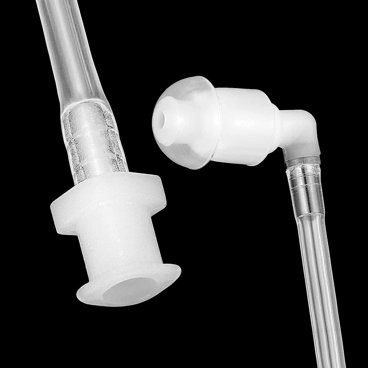 20-Pack Replacement Acoustic Coil Tube Walkie Talkie Earpieces for Baofeng Motorola Kenwood Retevis Midland Two Way Radios Headset Secret Spy Game Earpiece image number 4