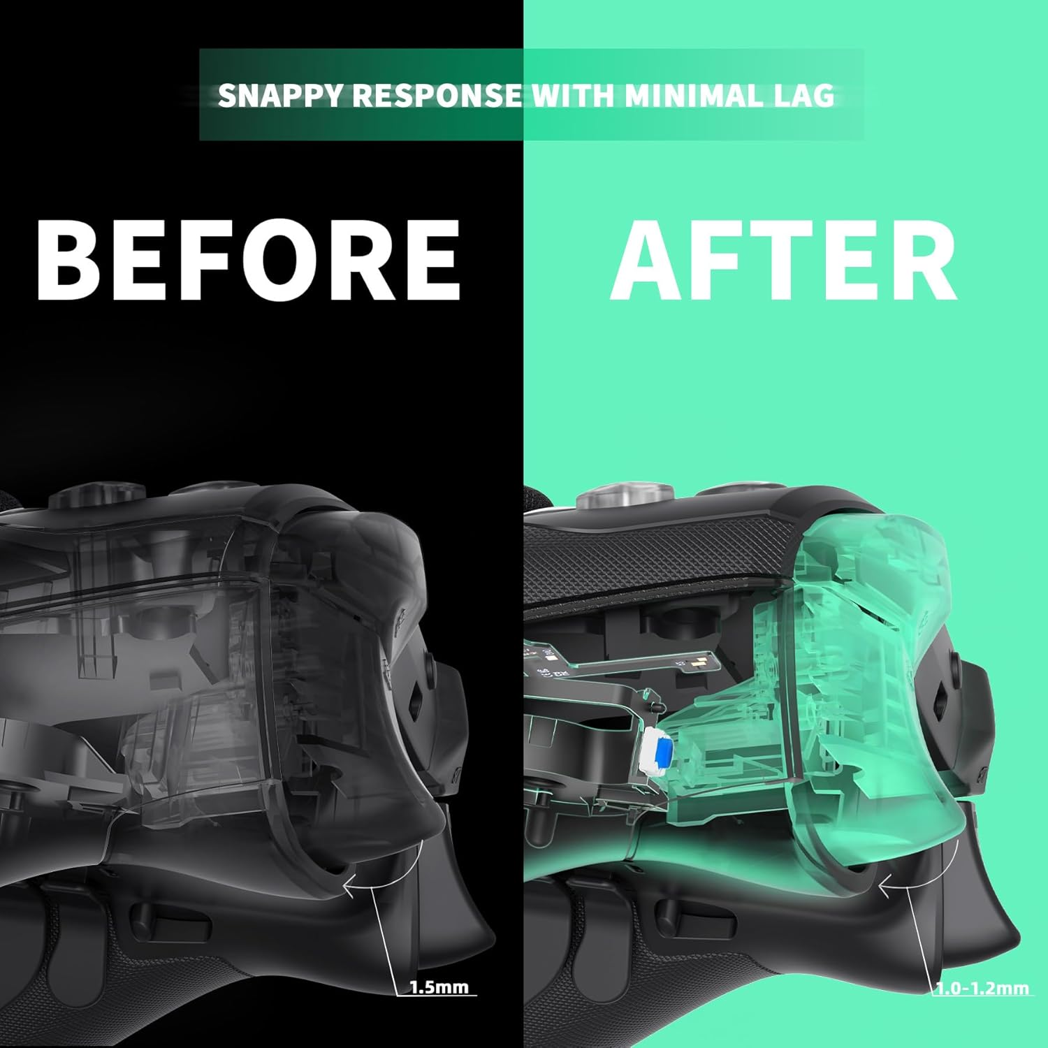 Extremerate Whole Clicky Kit for Xbox Elite Series 2 Controller Shoulder ABXY Buttons, Ergonomic Tactile Switches LT RT a B X Y Mouse Click Kit for Xbox Elite Series 2 Core Controller (Model 1797)