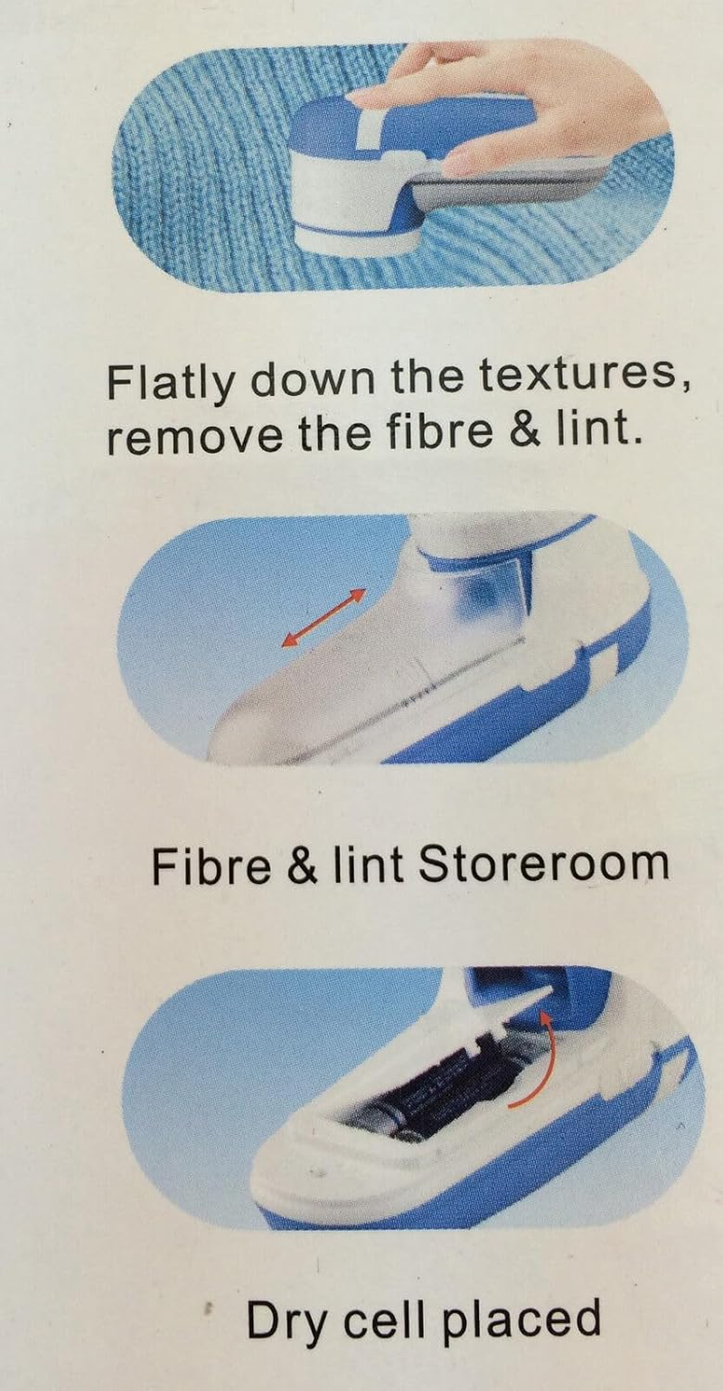 Portable Lint Pill Fuzz Remover Fabric Shaver Trimmer Machine Cleaner Fabric Shaver and Lint Remover Battery Operated image number 1