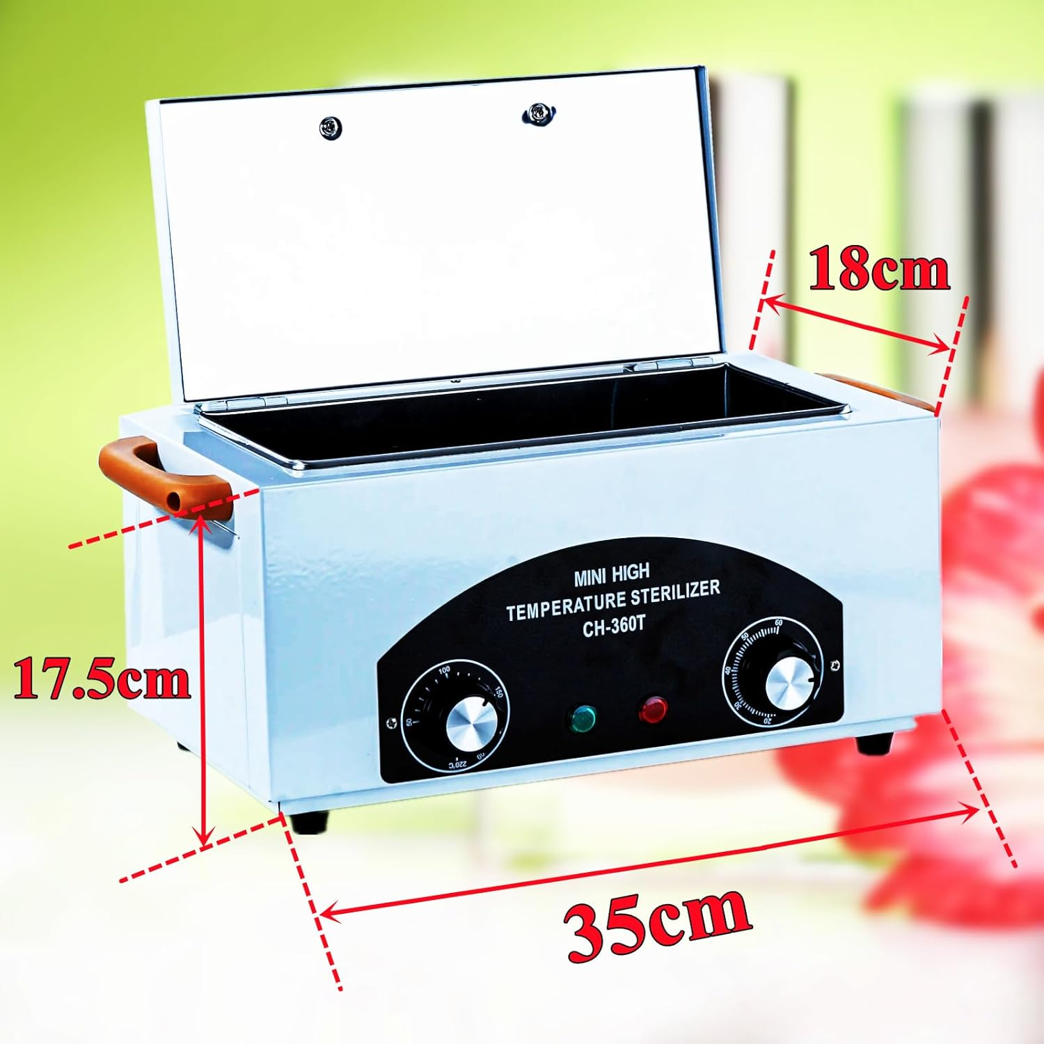 Autoclave Sterilizer, Manicure Steriliser for Nail Tools Adjustable, High-Temperature Nail Tool Steriliser for Salons, Heat Steriliser for Nail Cleaner Tool 300W image number 3