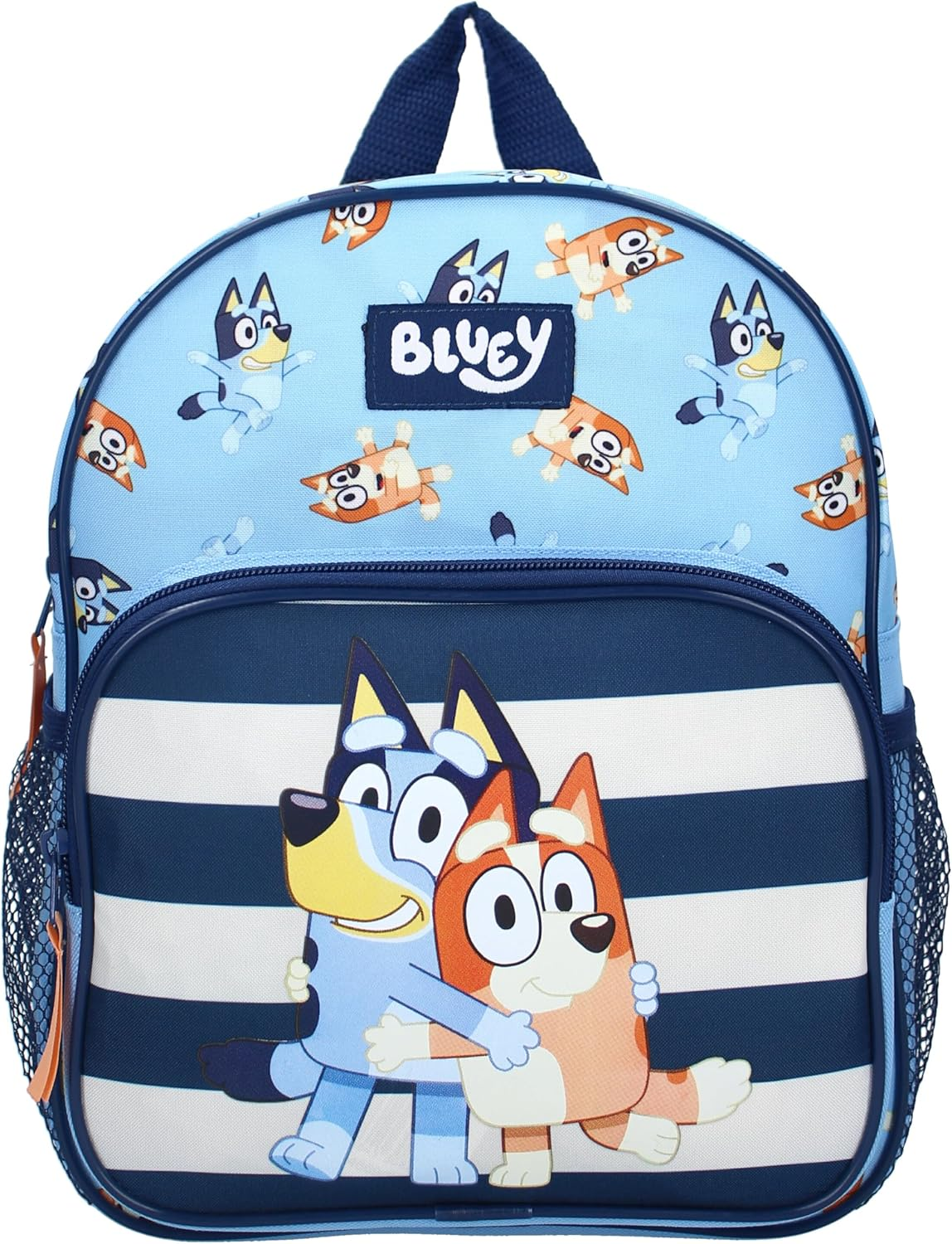 Vadobag Blue and Bingo Hug Backpack - Backpack with 2 Compartments for Children | School | Nursery - Blue and Light Blue - Dimensions 29 X 23 X 8 Cm, Blue, Sky Blue, One Size, Blue, Sky Blue, image number 3