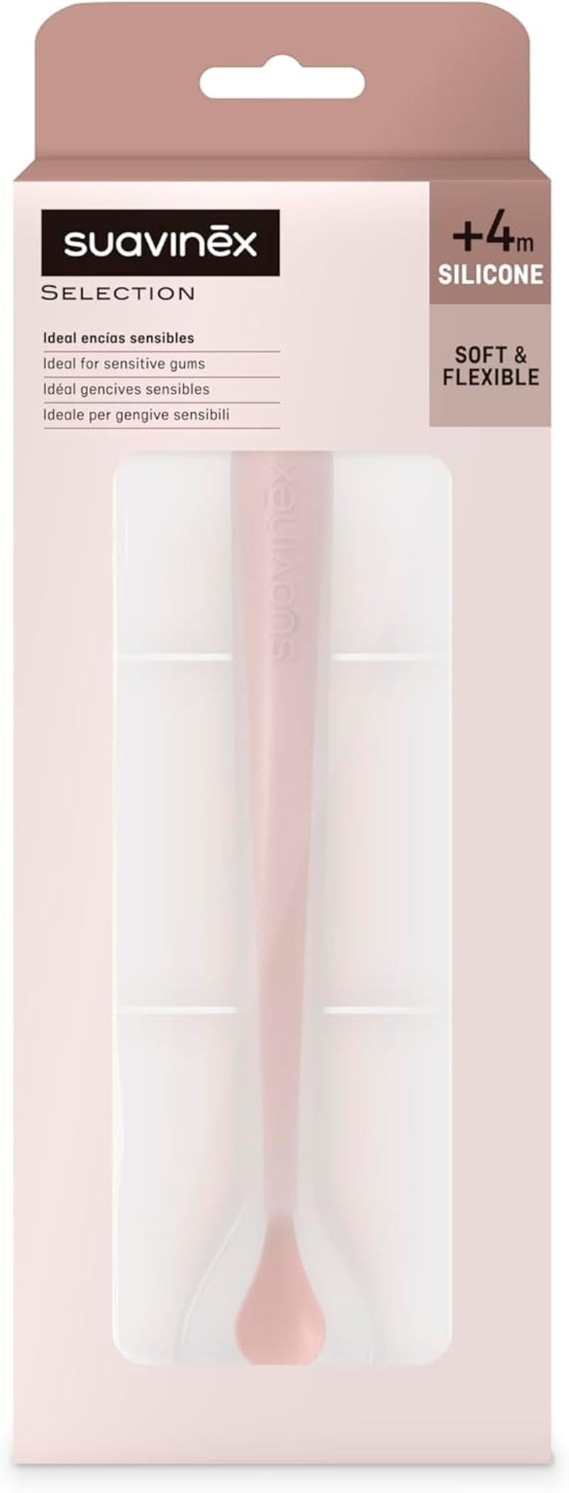 Suavinex Silicone Spoon, Color Essence Nude image number 2