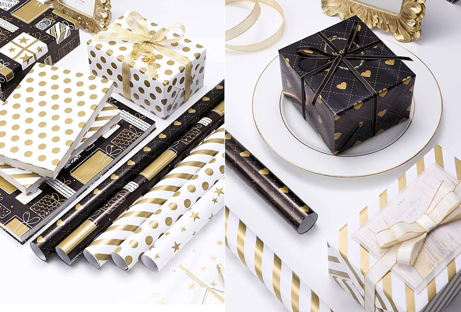 9PCS Wrapping Paper for Easter, Bridal Showers, Baby Showers, Birthdays, Friendsmas, Valentine'S Day and More image number 2