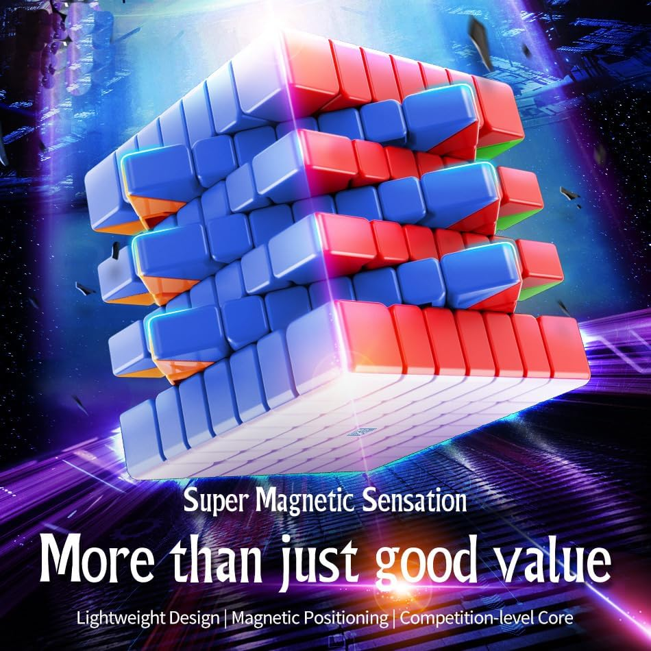 Willking Moyu Meilong 7X7 M V2 Magnetic Speed Cube MFJS 7M 7X7 Puzzle Cube Stickerless Cubing Classroom 7X7 M Speed Toys image number 4