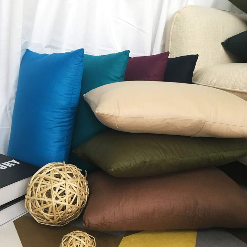 4-Pack Cotton Comfortable Solid Decorative Throw Pillow Case Rectangle Cushion Cover Pillowcase for Lumbar (Cover Only,No Insert) (12X20Inch/30X50Cm, Black) image number 1