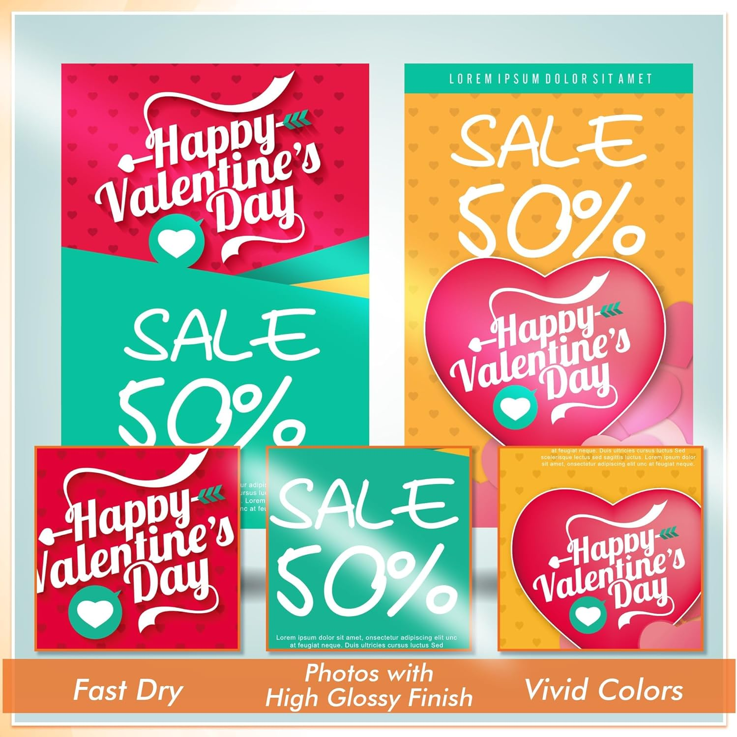 Koala Thin Glossy Inkjet Printer Paper for Inkjet Printers for DIY Chip Bag and Print Brochure Flyer A4 Size 135GSM 50 Sheets 36LB image number 2