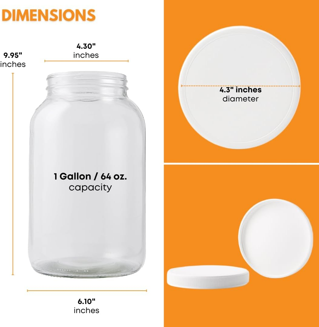 1 Gallon Glass Jar - Kombucha image number 3