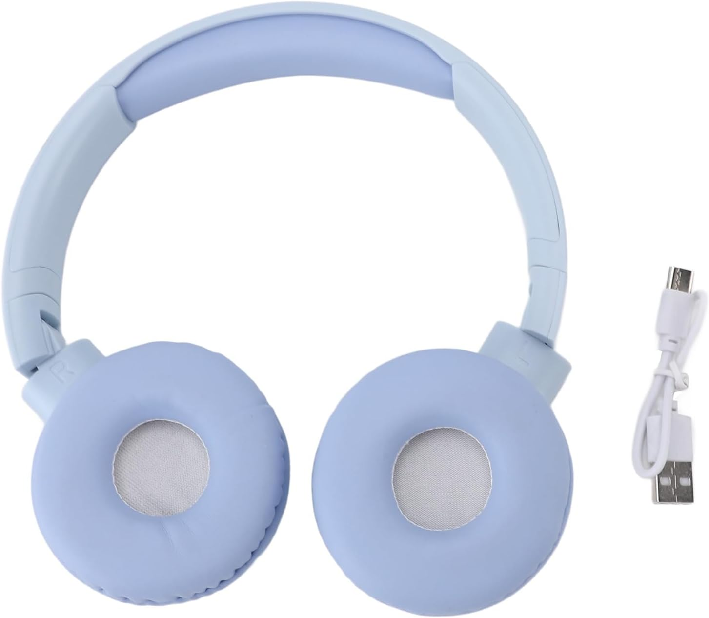 Elprico Wireless Bluetooth Headphones over Ear,Lightweight Folding Stereo Bass Bluetooth Headset with 3.5Mm Port,Bluetooth 5.3 Headphones for Travel Smartphone Computer Laptop (Blue) image number 6