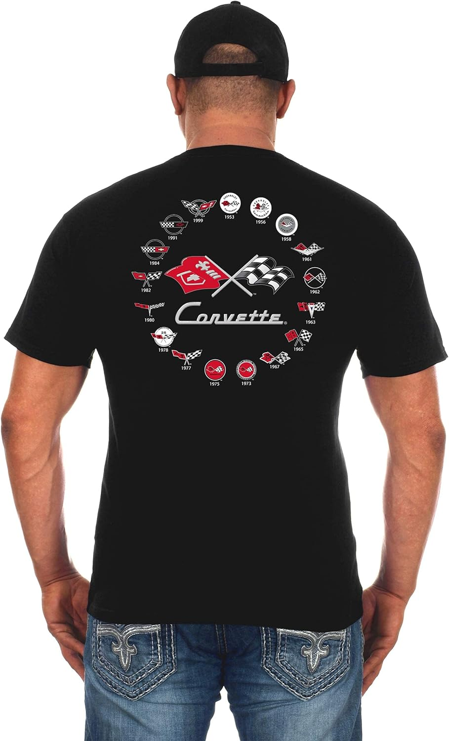 JH Design Men'S Chevy Corvette T-Shirt Collage image number 6