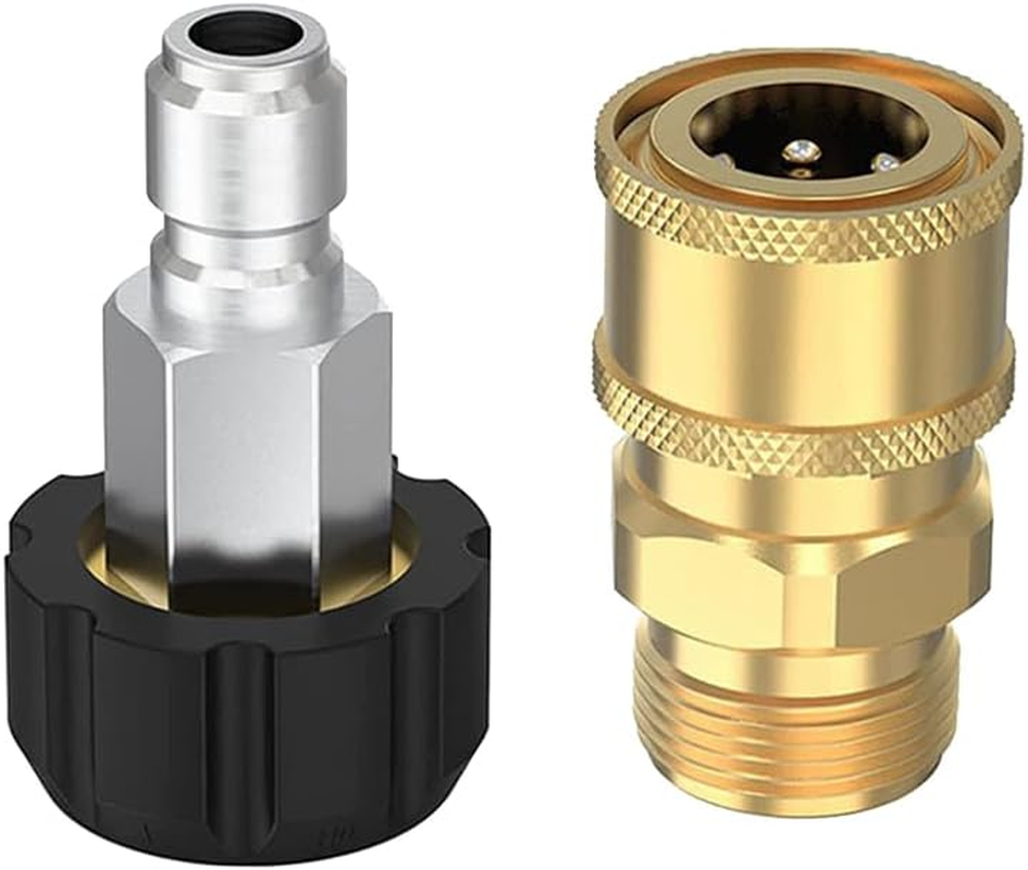 Pressure Washer Quick Connect Kit - 3/8 Inch Quick Release Adapter Set, M22-15 Conversion Connector for High-Pressure Washer Tools & Accessories image number 4