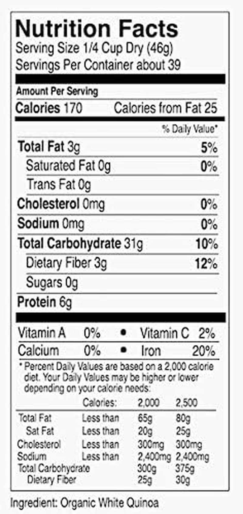 Anthony'S Goods Organic White Whole Grain Quinoa, 4Lbs, Gluten Free & Non Gmo image number 1