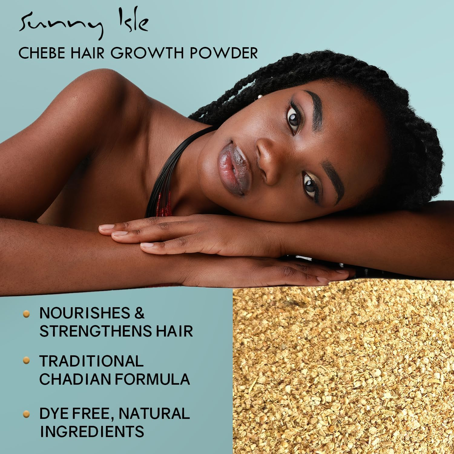 Sunny Isle Pure Chebe Extreme Hydrating Conditioner 12Oz, Anti-Breakage Formula, Infused with Pure Chebe Powder and Jamaican Black Castor Oil, All Hair Types image number 3