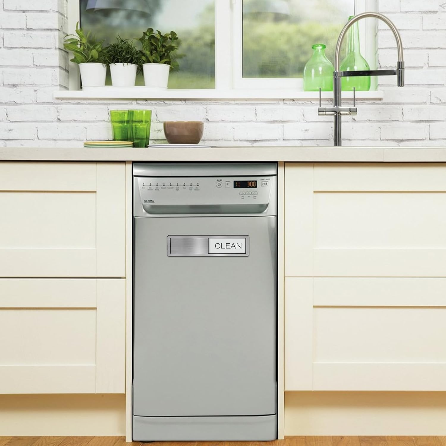 Dishwasher Magnet Clean Dirty Sign Non-Scratching Strong Magnet or Adhesive Options Indicator Tells Whether Dishes Are Clean or Dirty image number 4