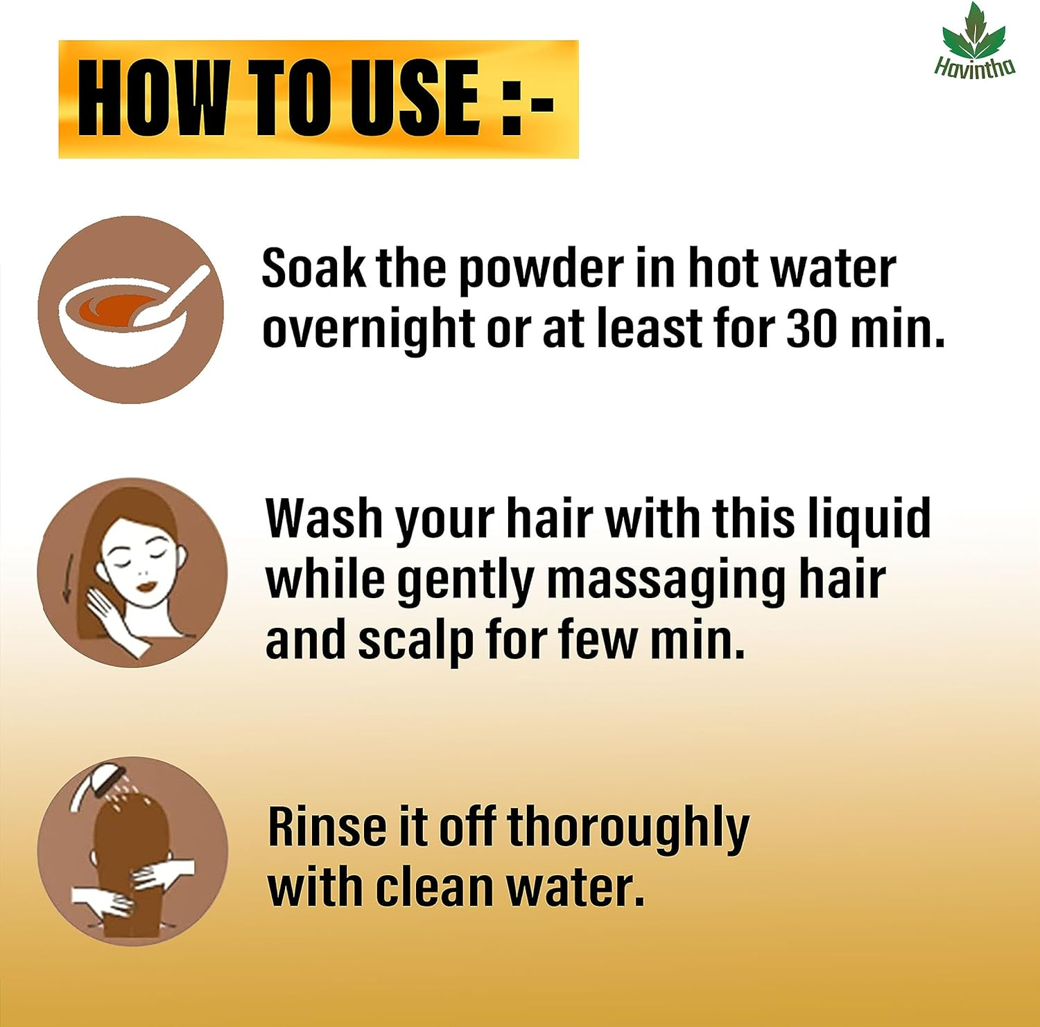 Natural Hair Shampoo for Hair, AMLA REETHA SHIKAKAI POWDER (Phyllanthus Emblica, Sapindus Mukorossi, Acacia Concinna), 227G image number 4