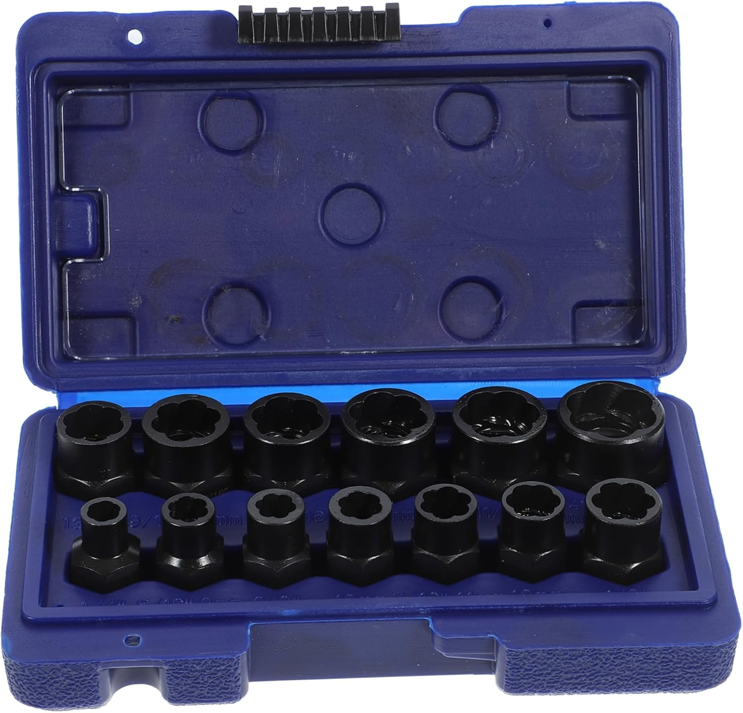 Angoily Bolt Disassembler Lug Nut Extractor Tool Kit Solid Storage Box Designed for Stripping and Removing Rusted and Stubborn Lug Nuts and Bolts for Automotive Repair and Maintenance Task image number 6