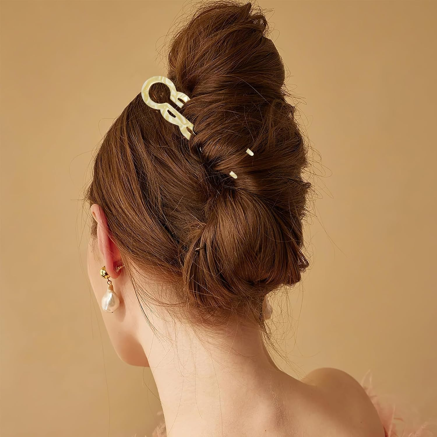 Lialys Hairpin, Prestige Hairpin, 3Pcs Lialysoff Hair Pin, Prestige Hair Pins, French Hair Pin for Thick Hai-R, U Shaped Hai-R Pins, Hair Accessories image number 4