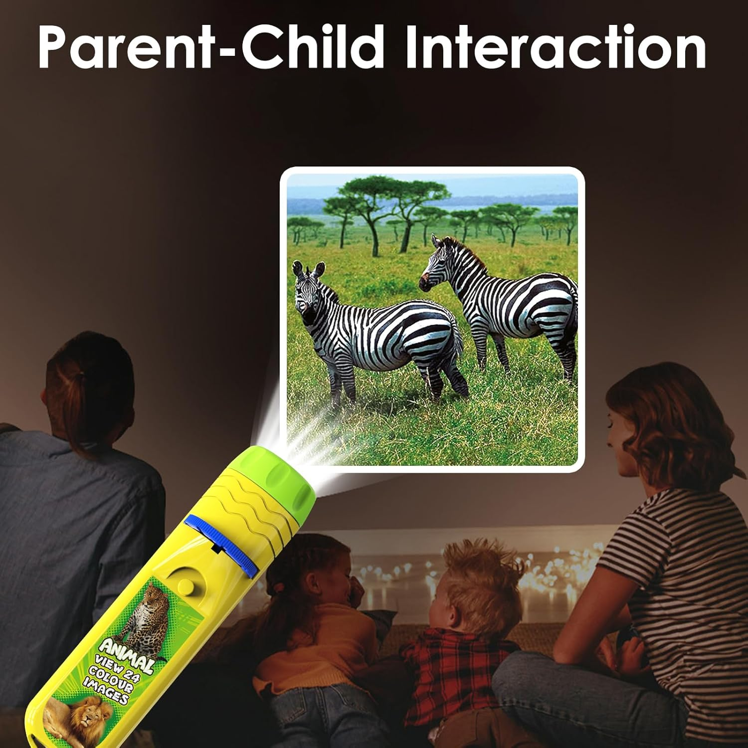 Pup Go Animal Torch and Projector with 3 Discs 24 Images, Kids Torch for Boys, Animal Toys Small Gifts for Children, Cool Present for Toddler Age 3 4 5 6 7 Year Old(Animal) image number 2