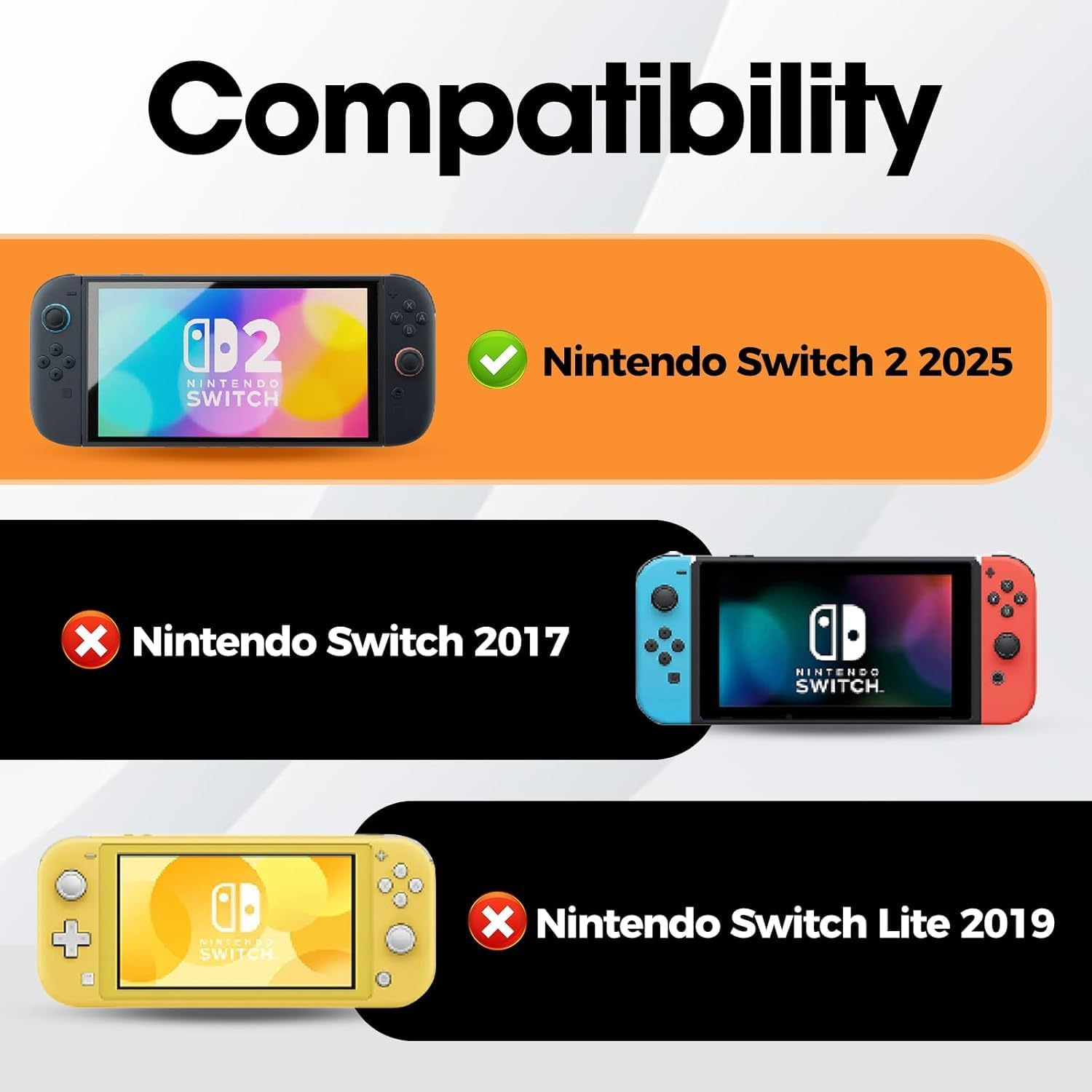 Procase Protective Case for Nintendo Switch 2 2025, Clear Cover Protector Switch 2 Accessories, Anti-Scratch, Shock-Absorption, Ergonomic Grip Design, Easy to Install -Black - Pink image number 3