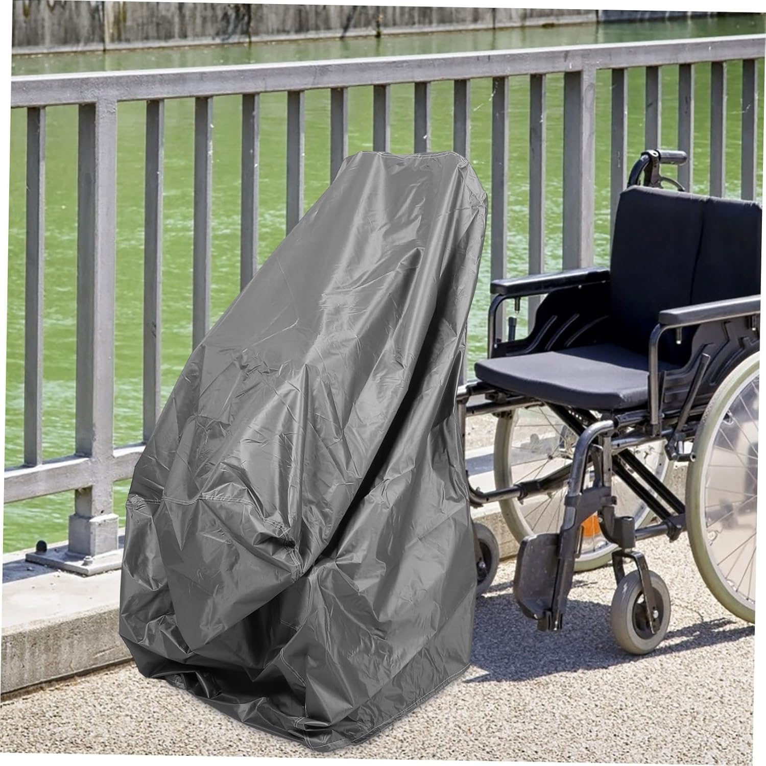 Healeved Electric Wheelchair Cover Waterproof Protective Sleeve for Outdoor Mobility Scooters and Wheelchairs 39In Dustproof Sun Protection image number 1