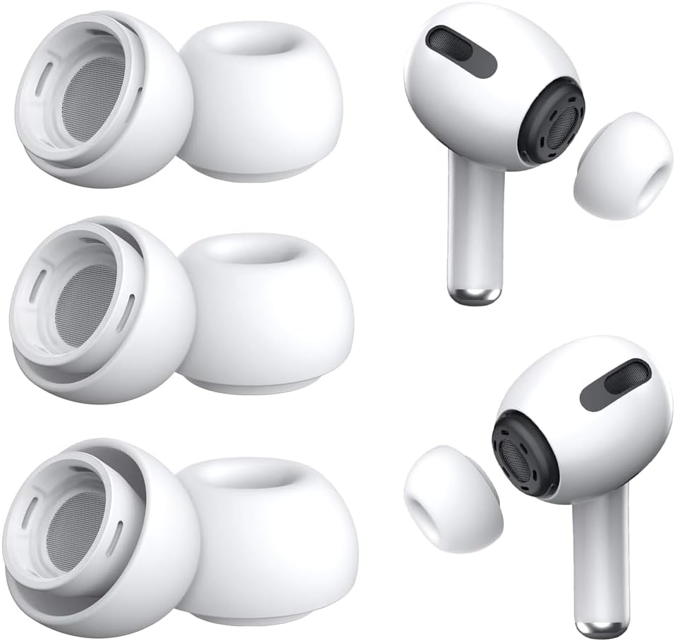 Enstphjoy 3 Pair Replacement Ear Tips for Airpods Pro 2Nd/1St Generation,Noise Reduction with Dust Guard Screen, Silicone (S/M/L) image number 3