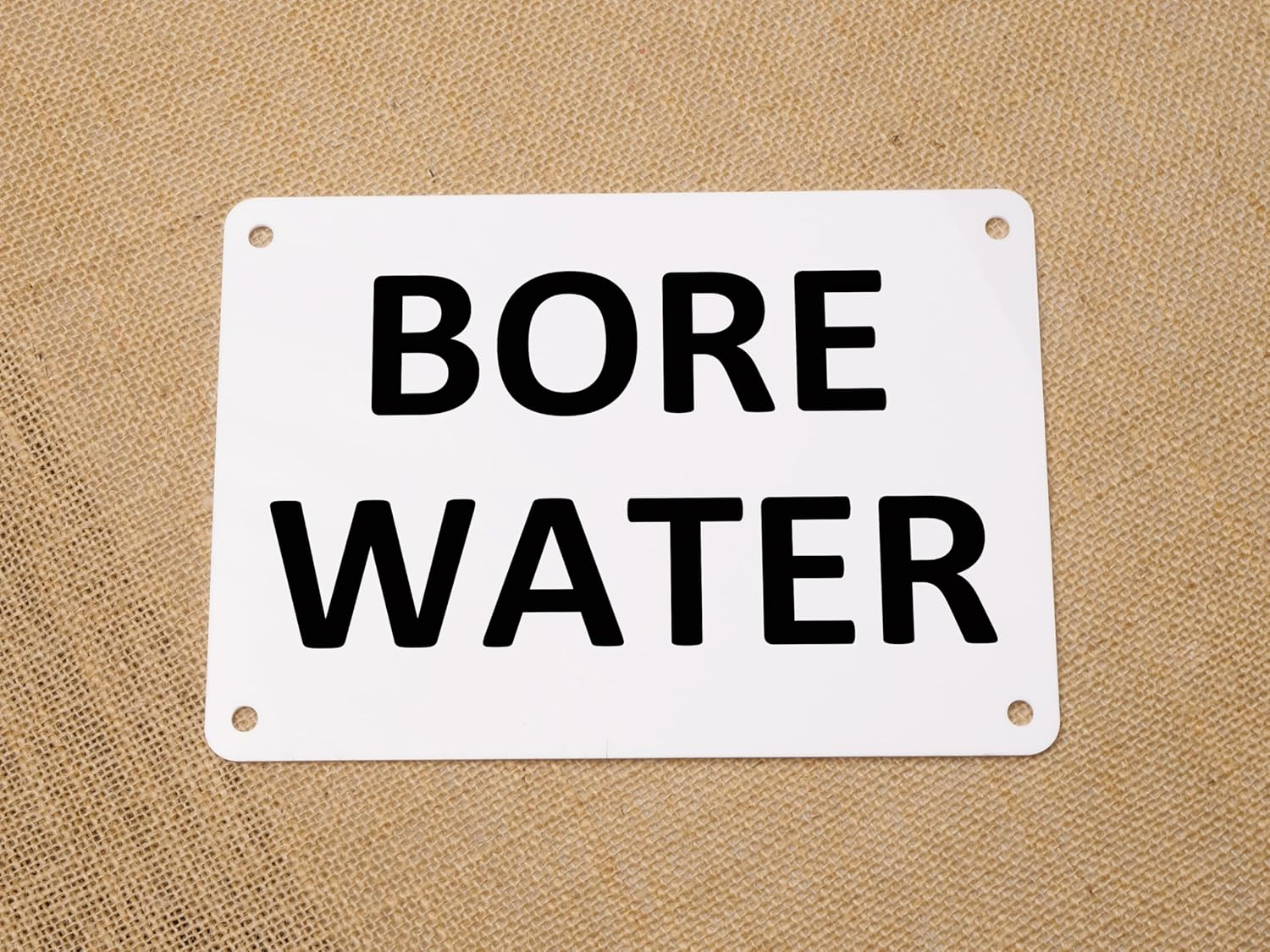 BORE WATER Acrylic Sign &ndash; Not Drinking Water, Outdoor Waterproof Plaque