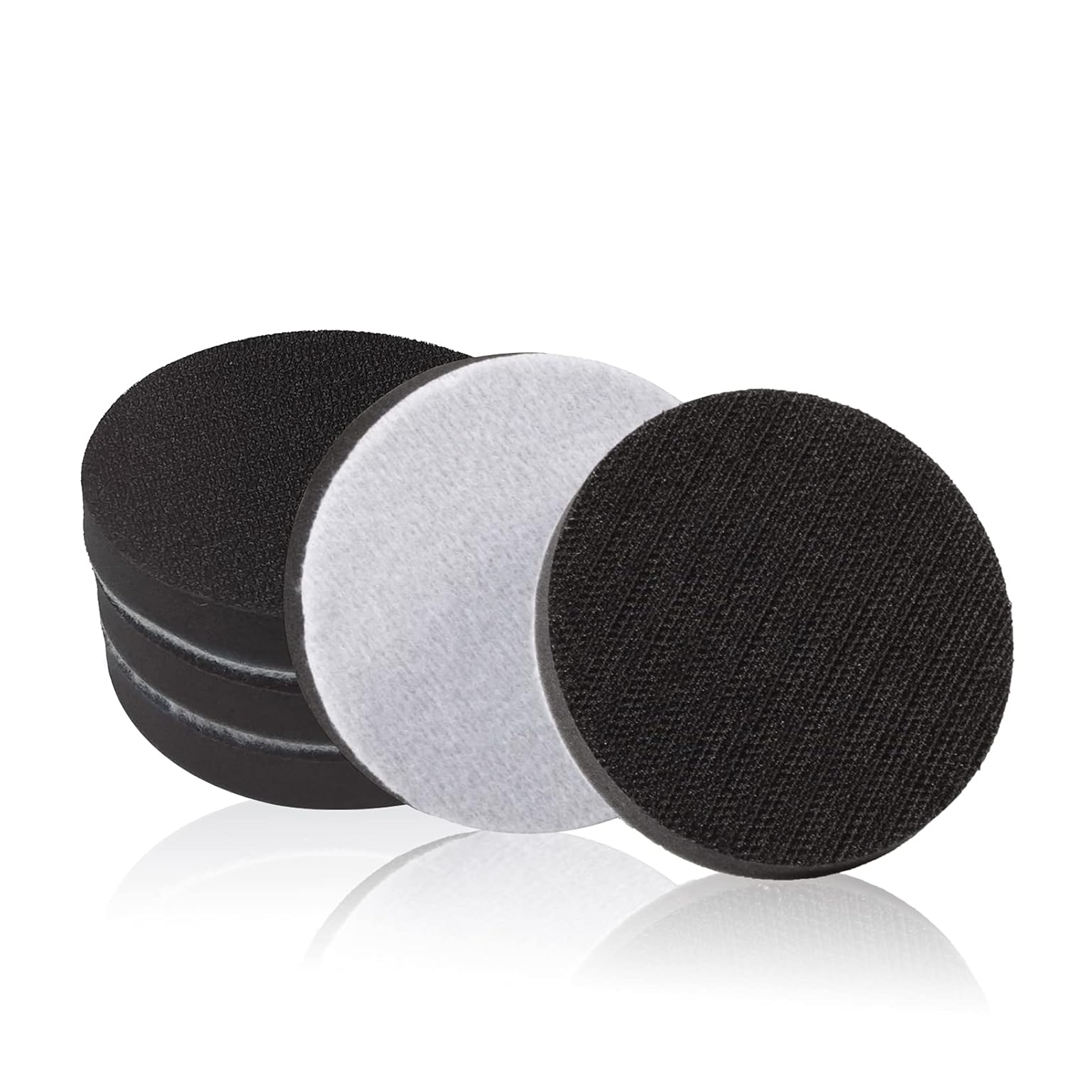 LEONTOOL 5 Pack 3 Inch Hook and Loop Soft Foam Buffering Pad, Sponge Cushion Buffer Backing Pad No Hole, 75 Mm for Sanding Pad image number 6