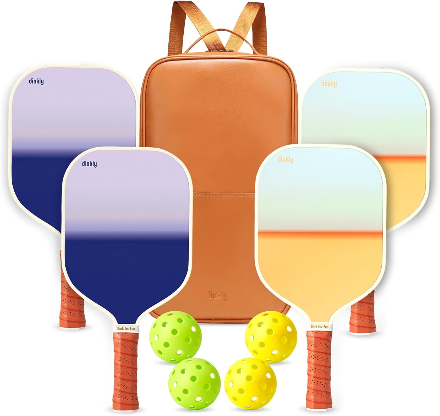 Pickleball Paddles Set of 2/4- USAPA Approved Graphite/Fiberglass Pickleball Racket, 2 Pickleball Rackets, 4 Balls and 1 Portable Carry Bag, Aesthetic Pickle Ball Set for Men Women Beginners image number 5