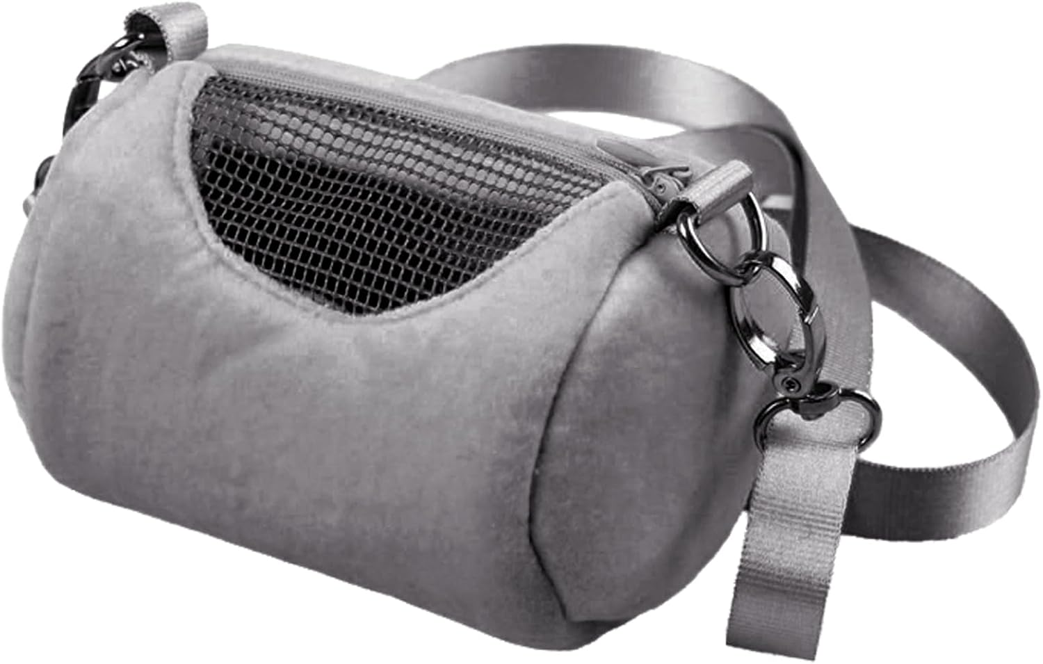 Hamster Carrier Bag | Small Animal Warm Plush Travel Bag,Lizard Bird Rabbit Cage, Breathable Mesh Window, Cylinder Travel Pouch for Bearded Dragon Hedgehog Ferret and More Borato